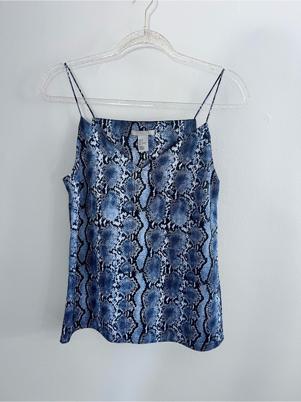 H&M Snakeskin Print Spaghetti Strap Cami